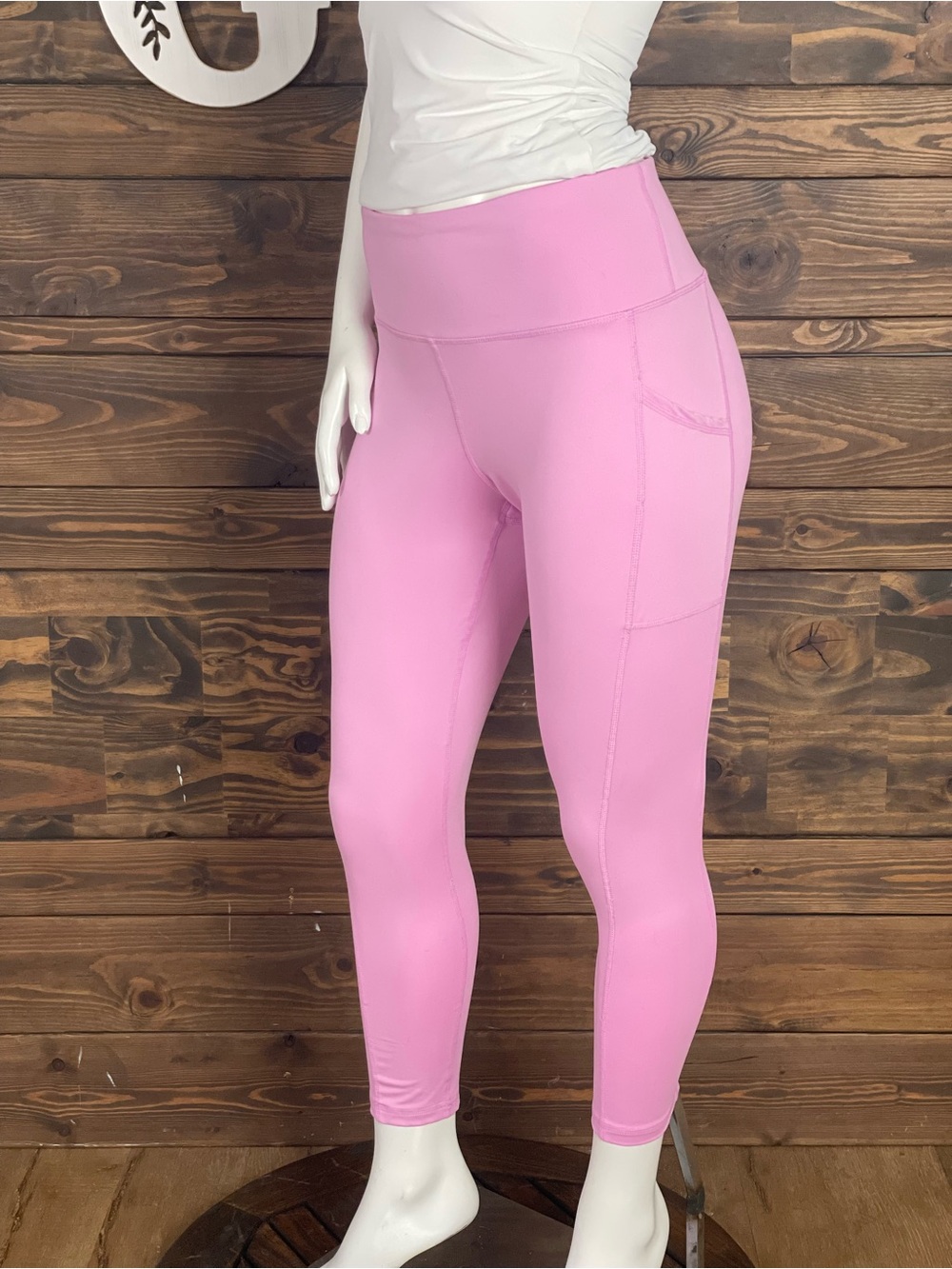 Ideology | Bubblegum Pink Active Leggings Side Pockets Athletic Petite